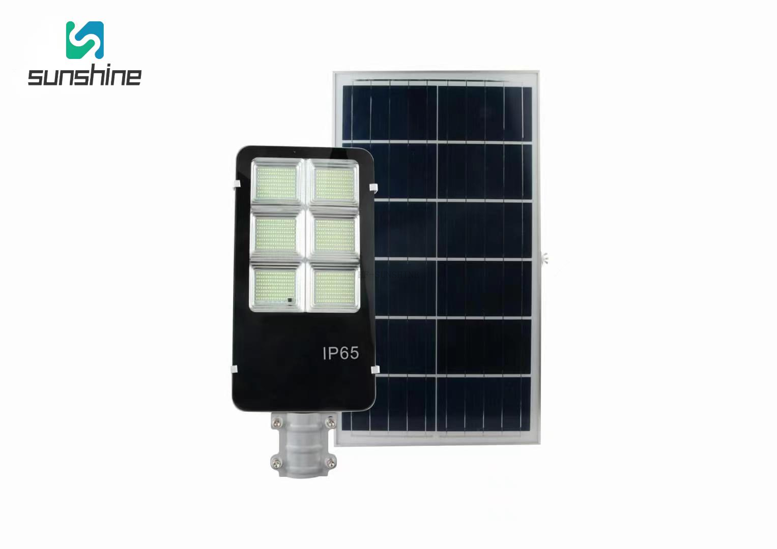 Sunhine Brand Outdoor Waterproof IP65 SMD Aluminum Rechargeable Mobile Phone All in One LED Solar Floodlight