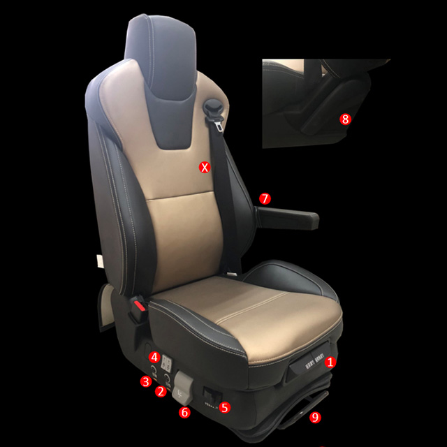 Driver bus truck seat