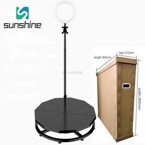 New 360 Photo Booth manufacturers provide 360 rotating selfie platform 360 degrees around the rotating platform